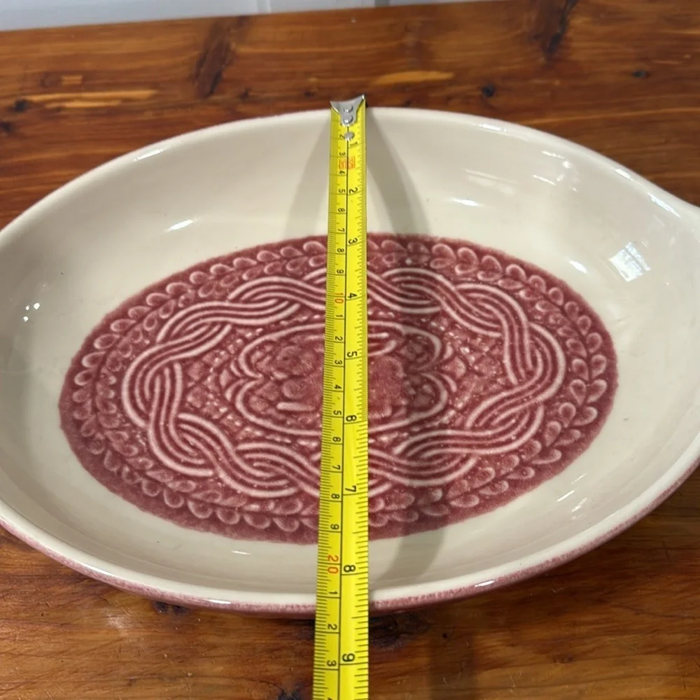 Longaberger American Craft Originals Oval Baker - Paprika